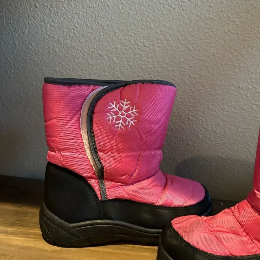 NWOT Big 5 Pink & Black Snow Toddler Girl Boot Size 3